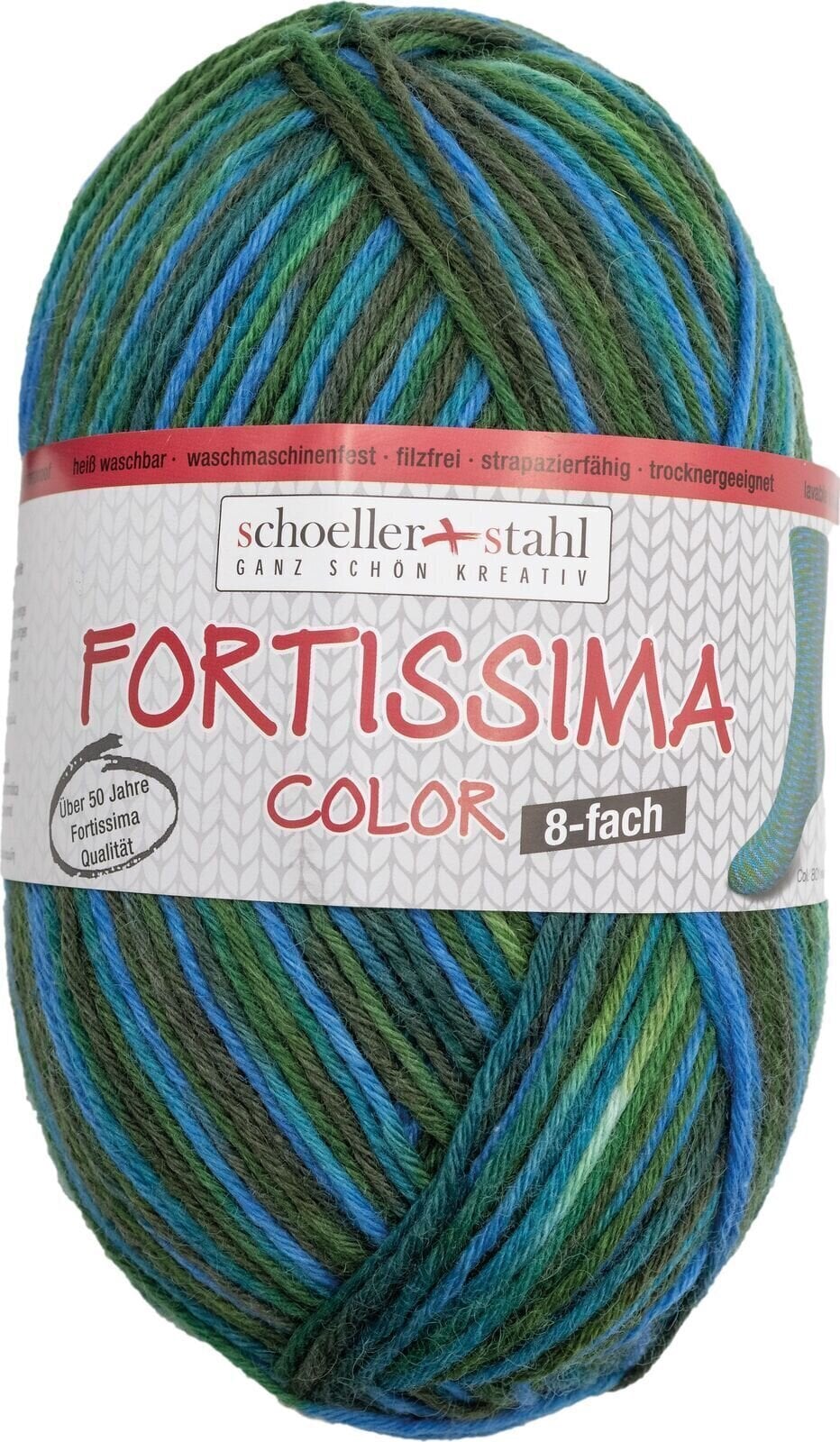 Hilo de tejer Schoeller + Stahl Fortissima Color 8-fach 90010-801 Forest Hilo de tejer