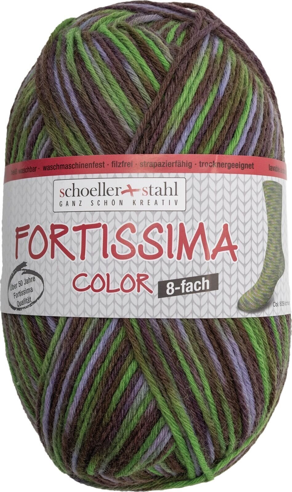Fire de tricotat Schoeller + Stahl Fortissima Color 8-fach 90010-805 Glade Fire de tricotat