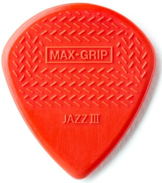 Médiators Dunlop 471R 3 N Nylon Max Grip Jazz III Médiators