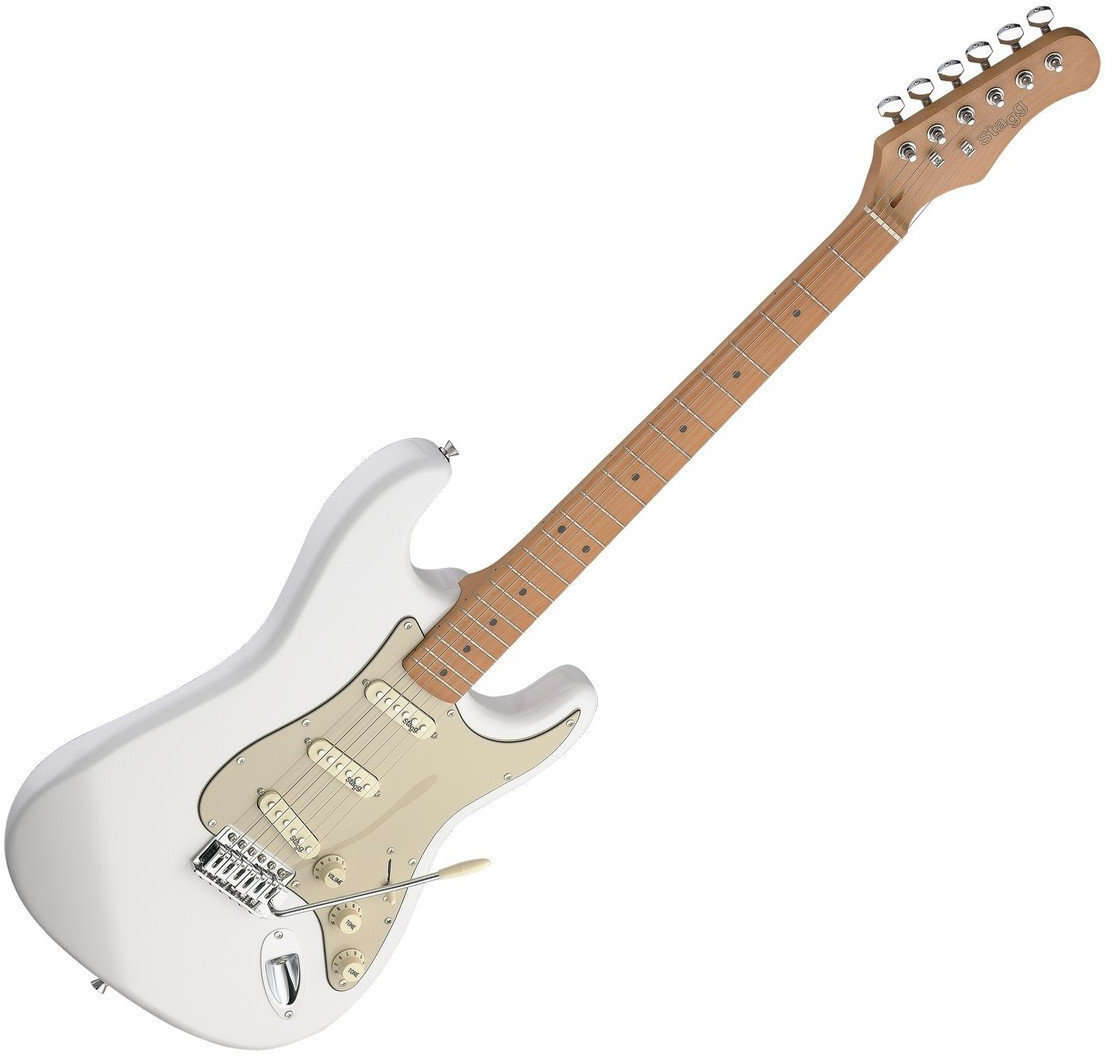 Elektriska gitarrer Stagg SES50M Cream White