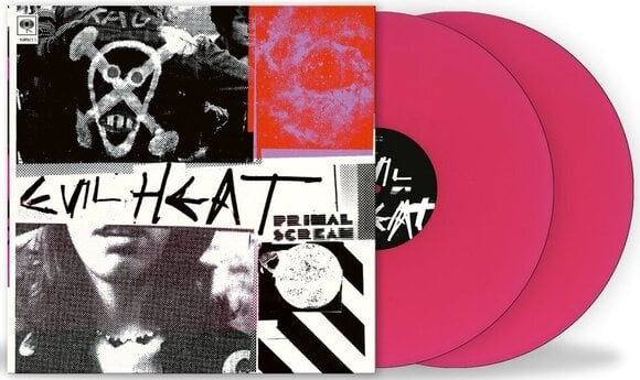Disque vinyle Primal Scream - Evil Heat (Remastered) (Reissue) (Magenta Coloured) (2 LP) - 1
