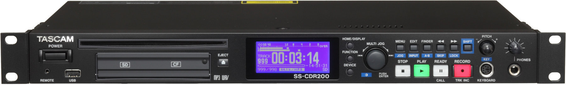 Rack DJ-spelare Tascam SS-CDR200 Solid State Recorder