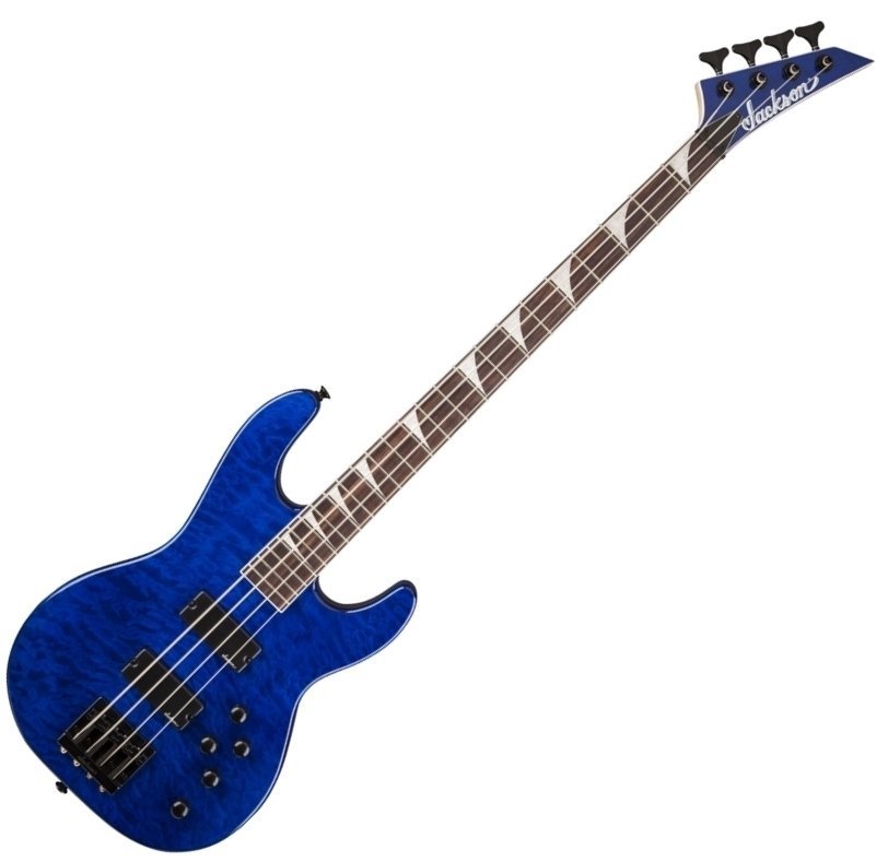 Basse électrique Jackson JS3QM Concert Bass Transparent Blue