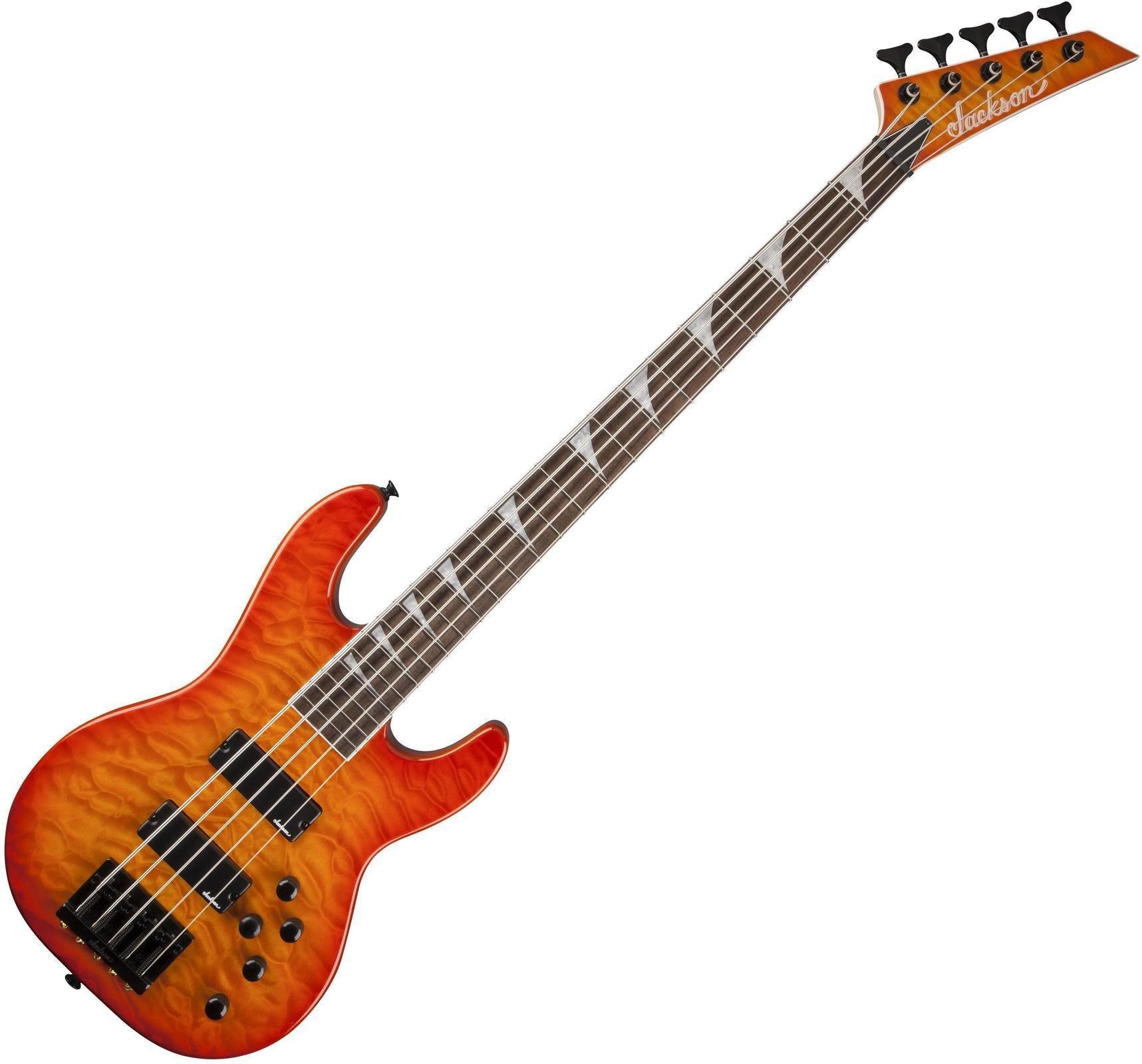 Ηλεκτρική Μπάσο Κιθάρα Jackson JS3VQM Concert Bass Transparent Amber