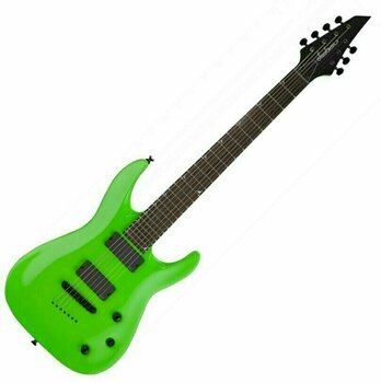 Guitarra elétrica de 7 cordas Jackson SLATTXMG3-7 Soloist Slime Green - 1