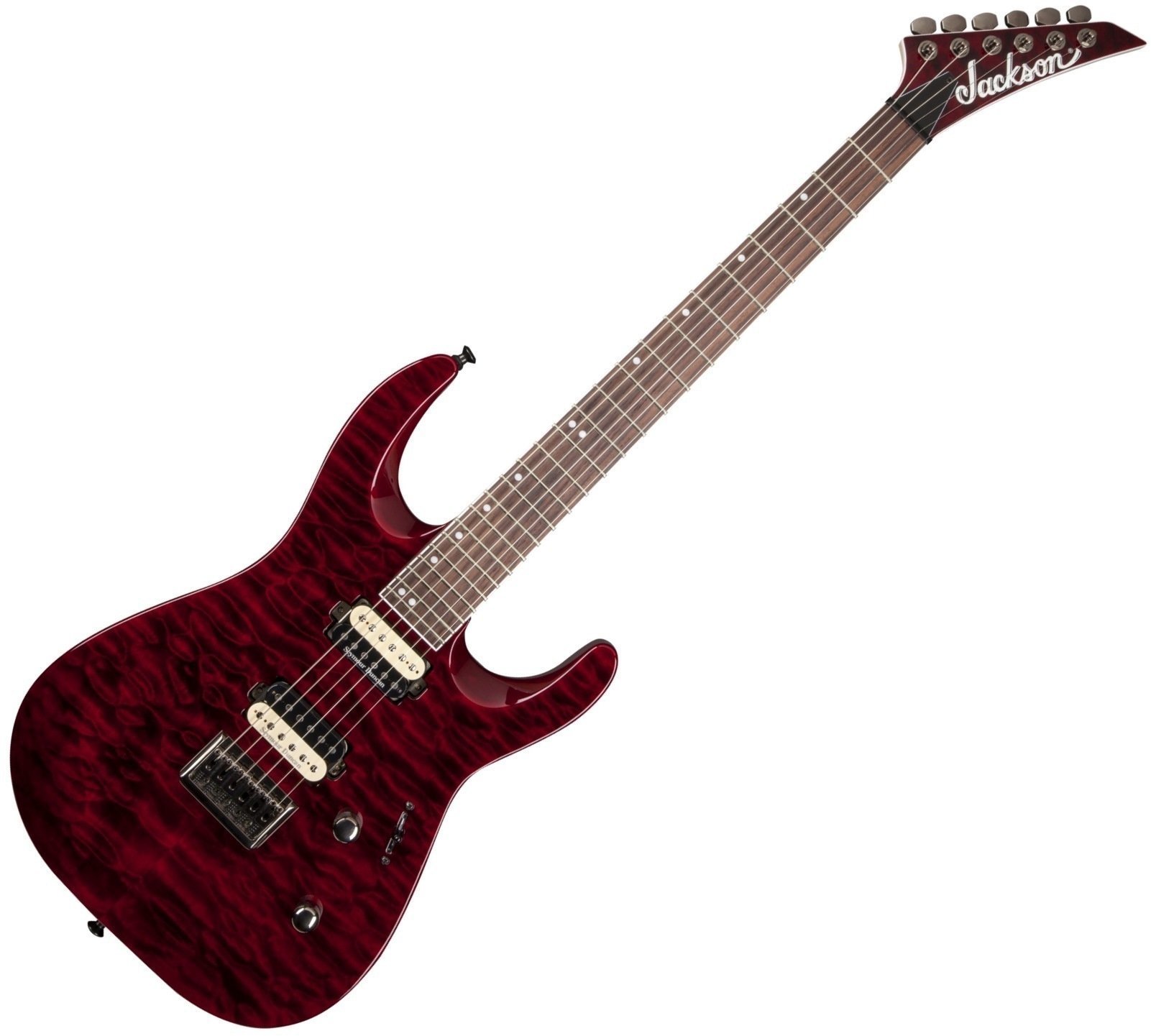 Guitarra eléctrica Jackson Pro Series DK2QHT Transparent Red