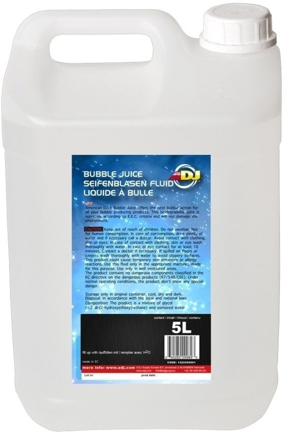Značka ADJ - ADJ bubble juice ready mixed 5 L Náplne do výrobníkov bublín