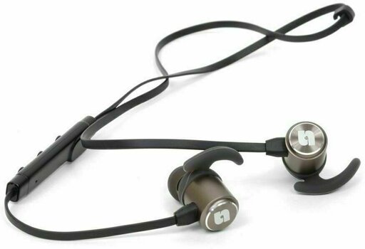 Bezdrátové sluchátka do uší Snab OverTone EP-101M BT Černá-Hnědá - 1
