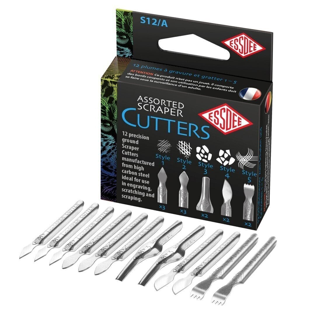 Huljern Essdee Scraper Cutter Assorted Huljern Box Of 12