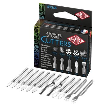Huljern Essdee Scraper Cutter Assorted Huljern Box Of 12 - 1