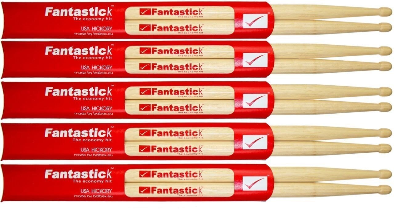 Baquetas Balbex Fantastick 2B 5 Pairs Baquetas
