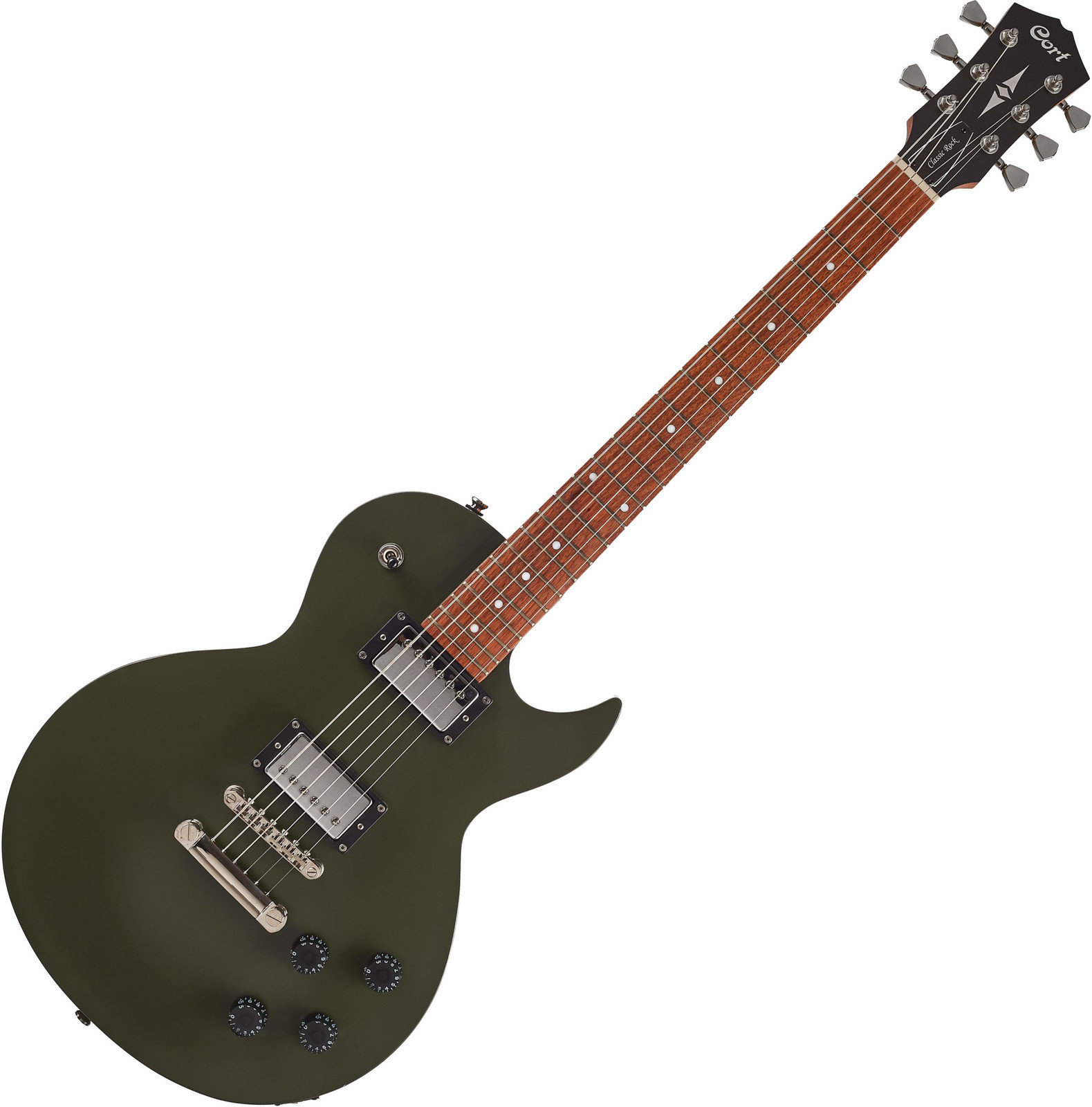 Elektriska gitarrer Cort CR-150 Olive Drab Satin
