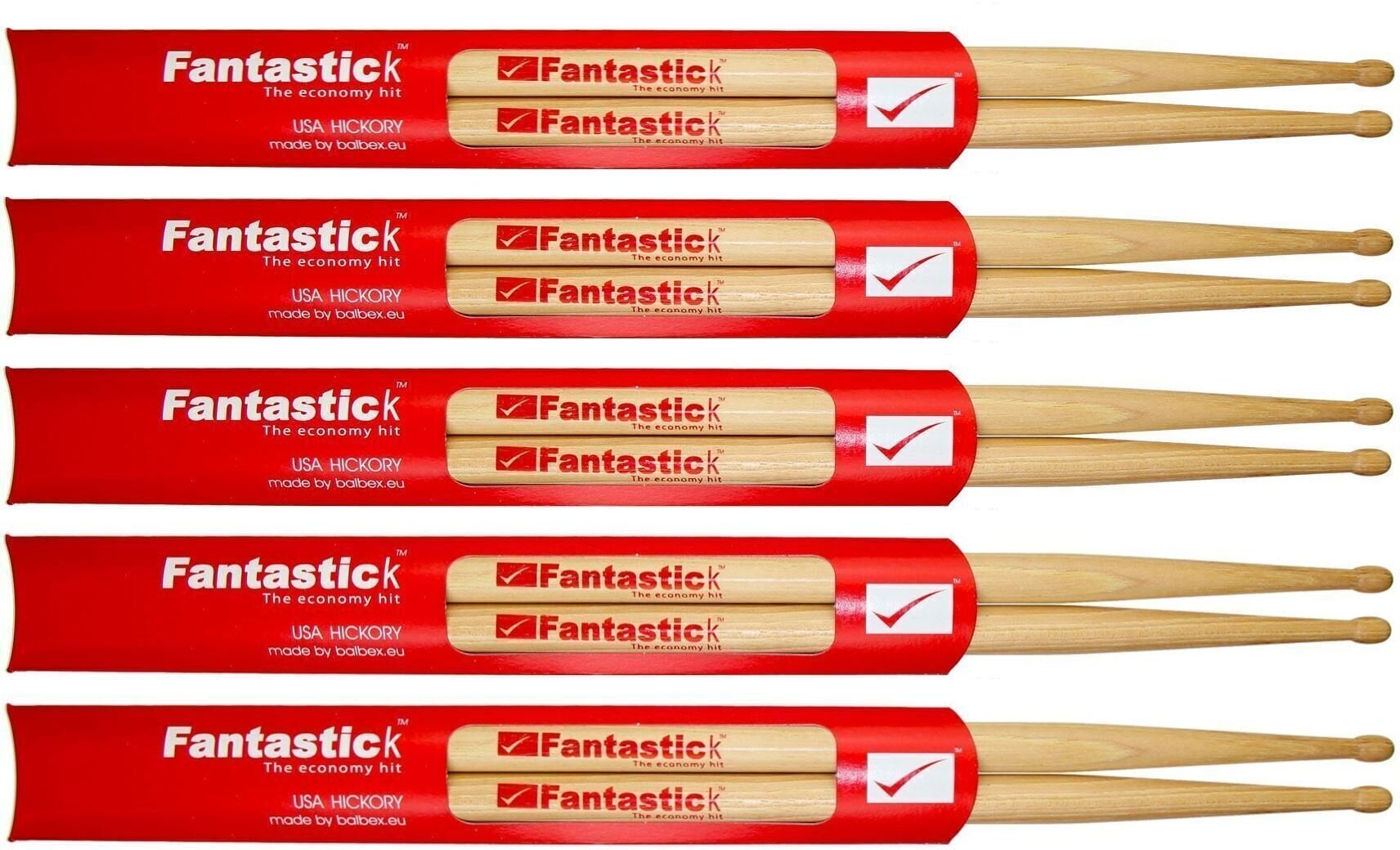Baquetas Balbex Fantastick 5A Fusion 5 Pairs Baquetas