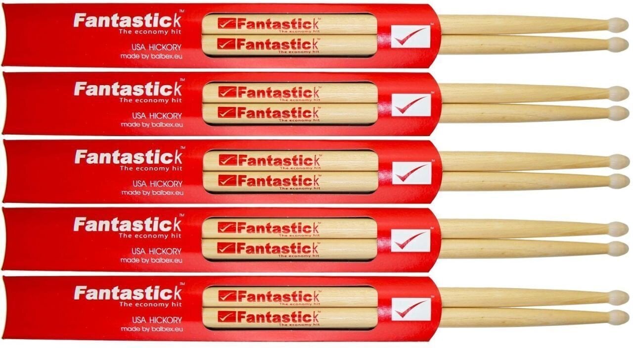 Drumsticks Balbex Fantastick 7AN Nylon 5 Pairs Drumsticks