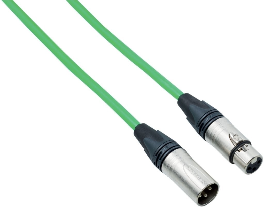 Mikrofonní kabel Bespeco NCMB300C Zelená 3 m