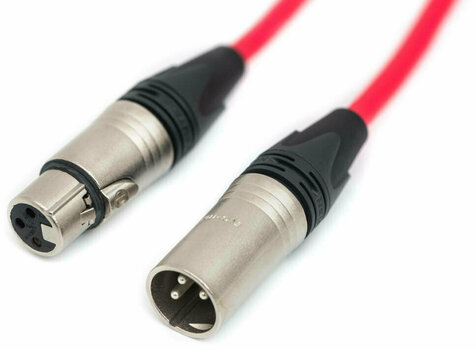 Kabel mikrofonowy Bespeco NCMB100C Czerwony 100 cm - 1