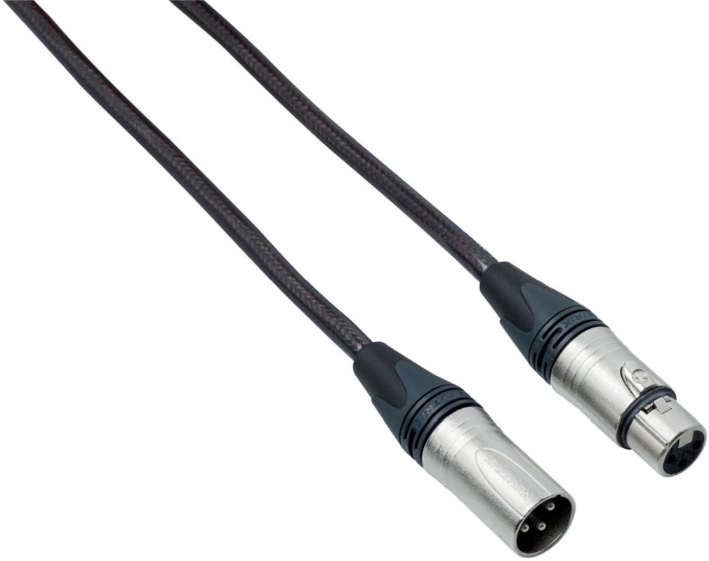 Cable de micrófono Bespeco NCMB600T Negro-Transparente 6 m