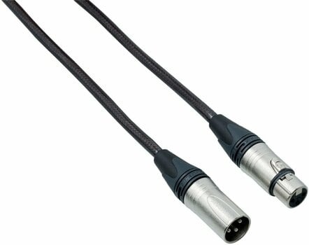 Câble pour microphone Bespeco NCMB300T Noir-Transparente 3 m - 1