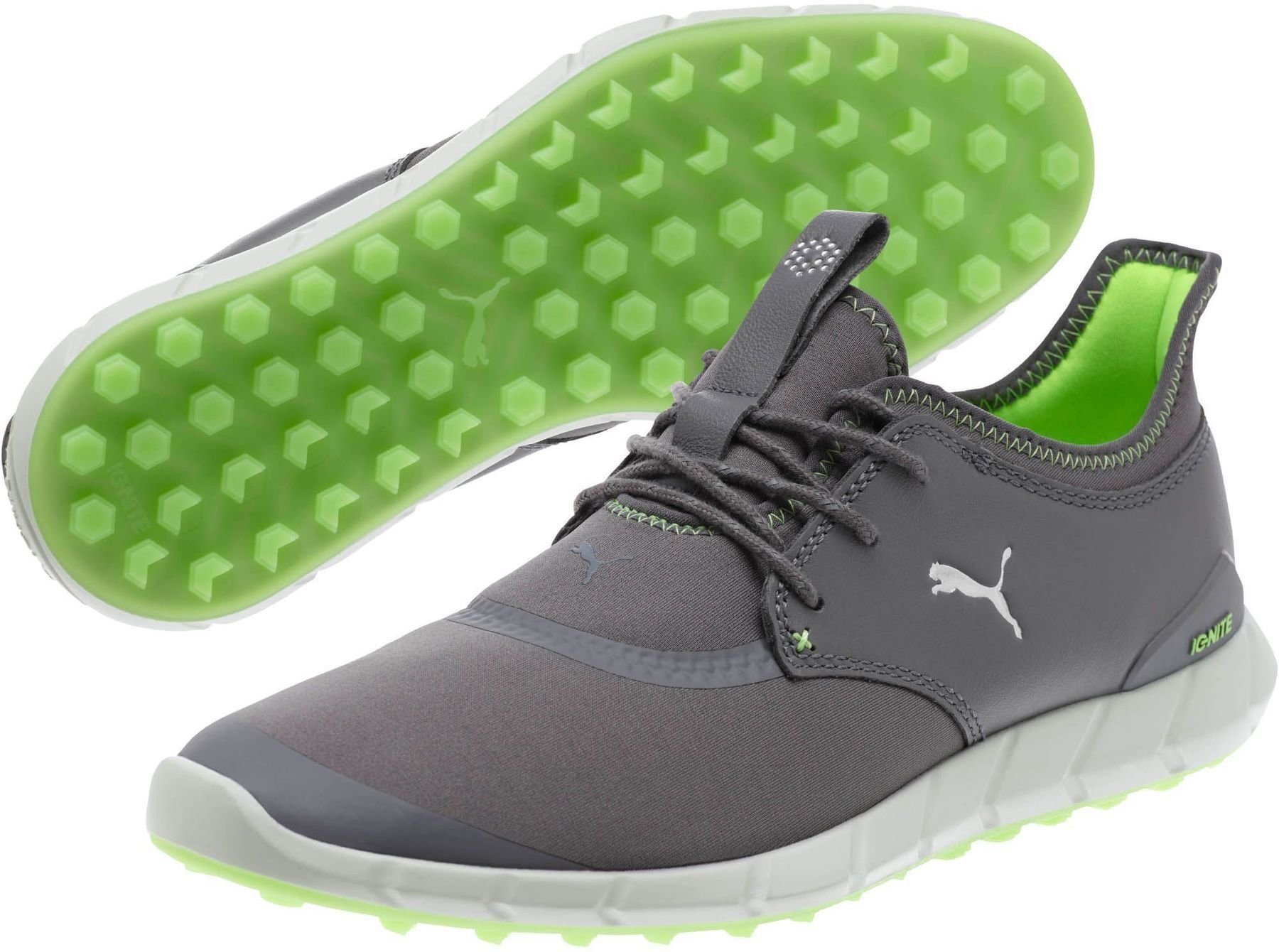 Pantofi de golf pentru bărbați Puma Ignite Spikeless Sport Mens Golf Shoes Peacoat/Silver/White UK 10