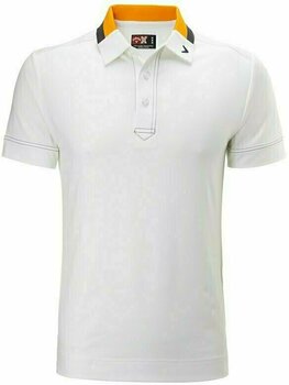 Chemise polo Callaway Jersey Contrast Collar Bright White/Radiant Yellow 2XL - 1