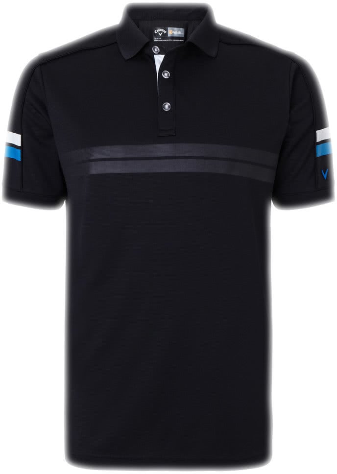 Chemise polo Callaway Ghost Striped Mens Polo Golf Homme Shirt Caviar XL