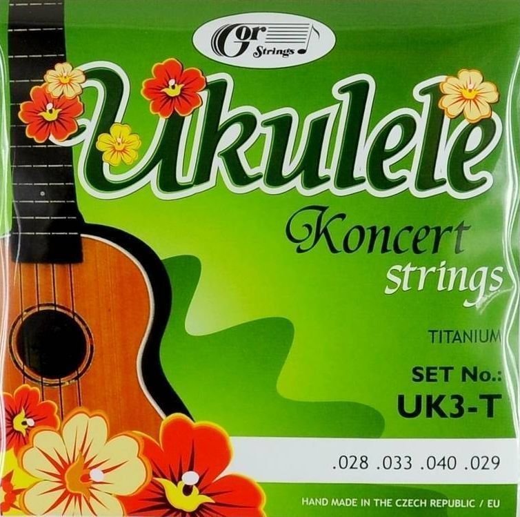 Cordas para ukulele de concerto Gorstrings UK3-T