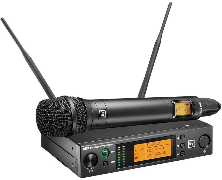 Conjunto de microfone de mão sem fios Electro Voice RE3-RE420-5L