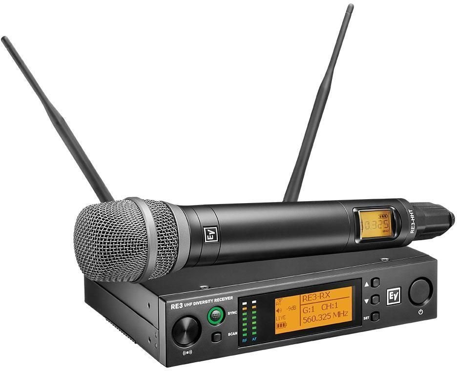 Conjunto de microfone de mão sem fios Electro Voice RE3-RE520-5L