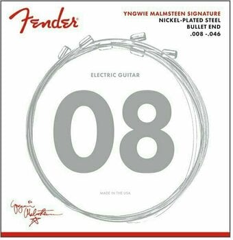 Struny do gitary elektrycznej Fender Yngwie Malmsteen 8-46 - 1