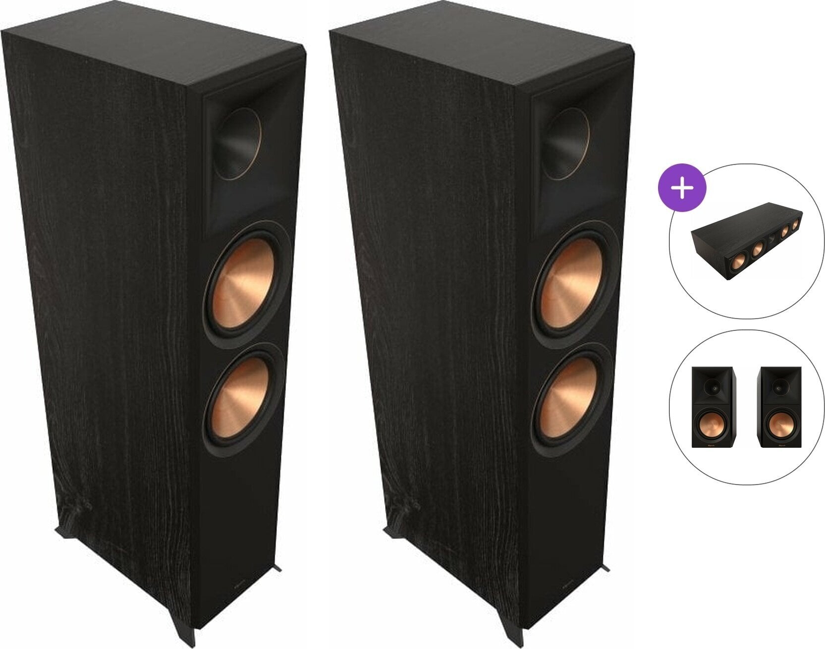 Hi-Fi põrandakõlar Klipsch RP-8000F II Standard SET Hi-Fi põrandakõlar Ebony