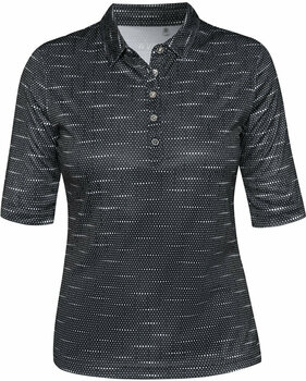 Camiseta polo Nivo Nia 3/4 Sleeve Womens Polo Shirt Black S - 1