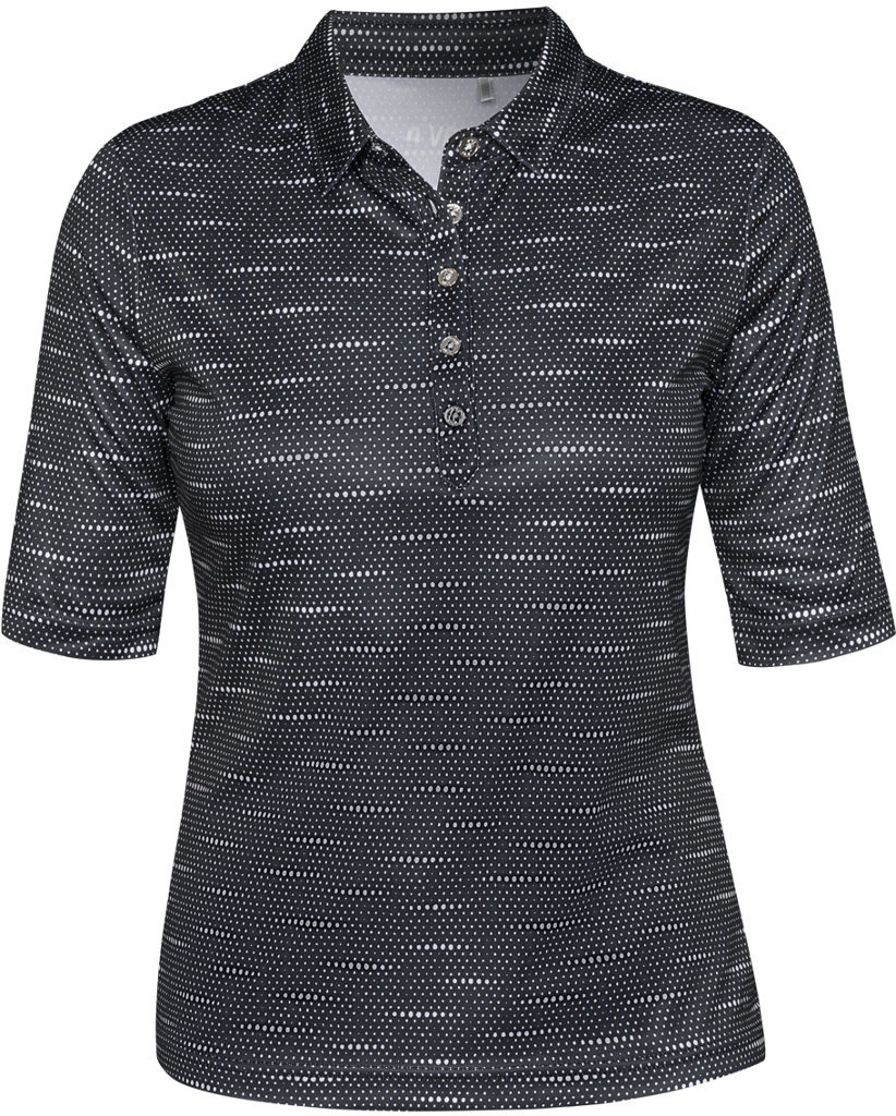 Polo trøje Nivo Nia 3/4 Sleeve Womens Polo Shirt Black XS