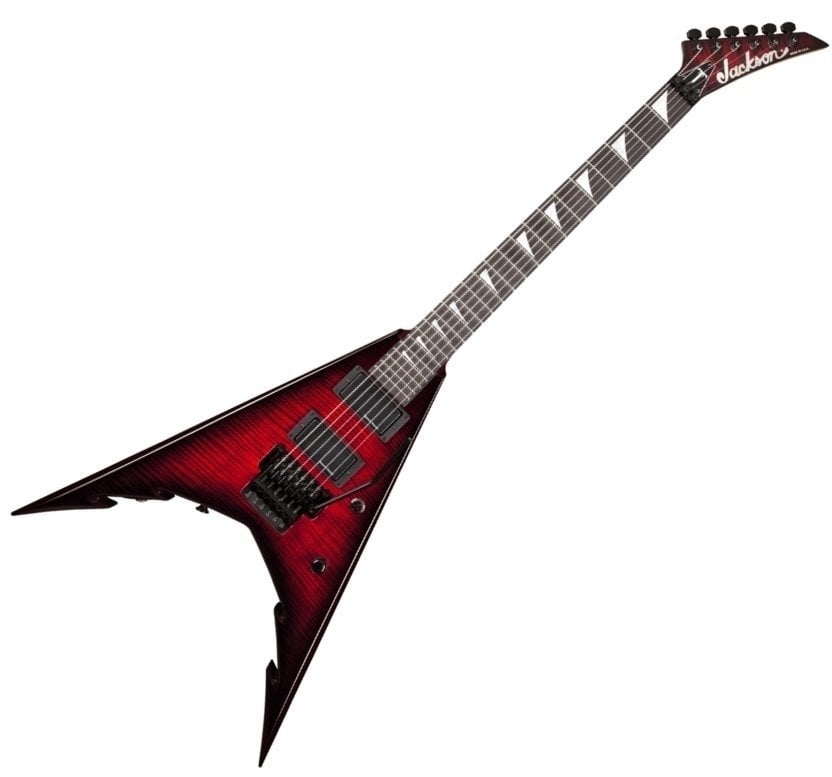 Elektrische gitaar Jackson Corey Beaulieu USA KV6 Transparent Red