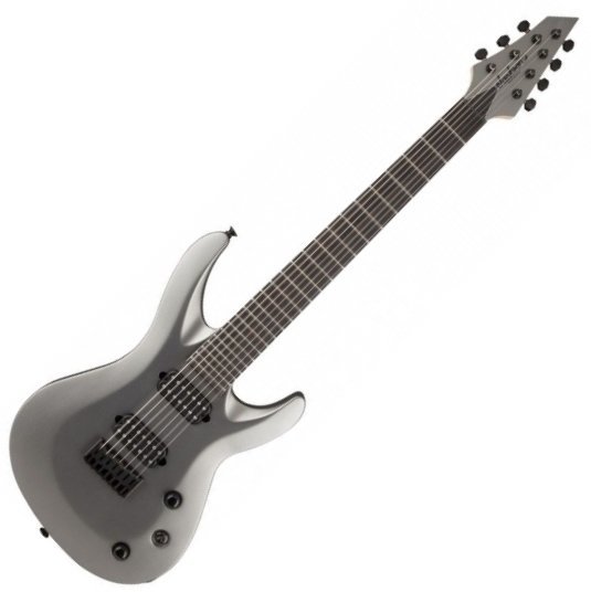 E-Gitarre Jackson USA Select B7MG Satin Gray with Case
