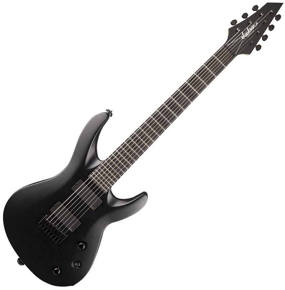 7-strenget elektrisk guitar Jackson USA Select B7MG Satin Black