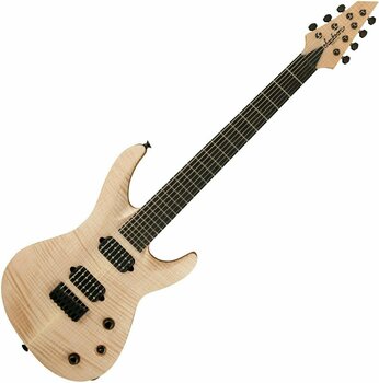 7-string Electric Guitar Jackson USA Select B7 Au Natural with Case - 1