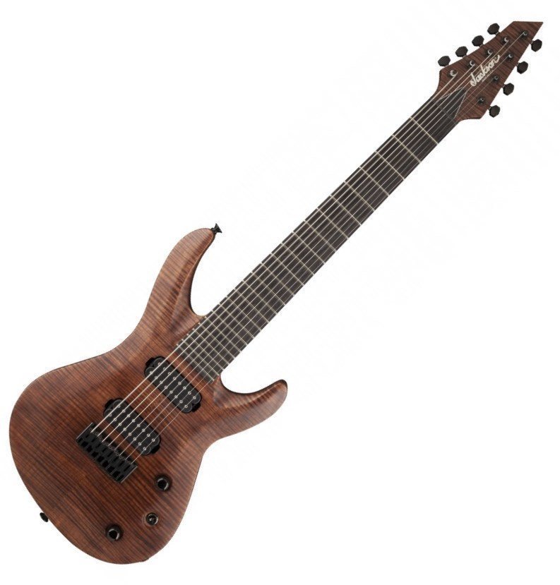 8-saitige E-Gitarre Jackson USA Select B8MG Walnut Stain with Case