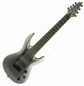 8-strenget elektrisk guitar Jackson USA Select B8 Satin Gray with Case - 1