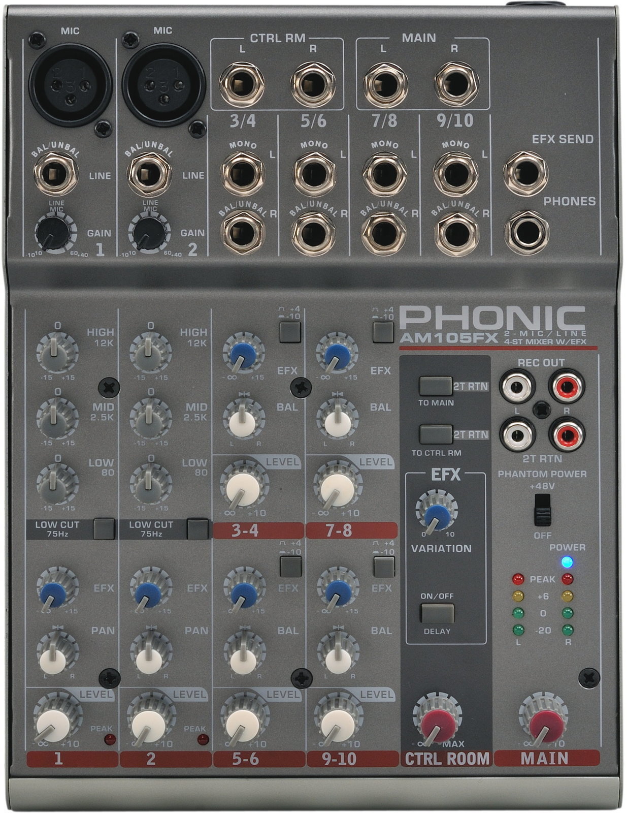 Mixer analog Phonic AM105FX