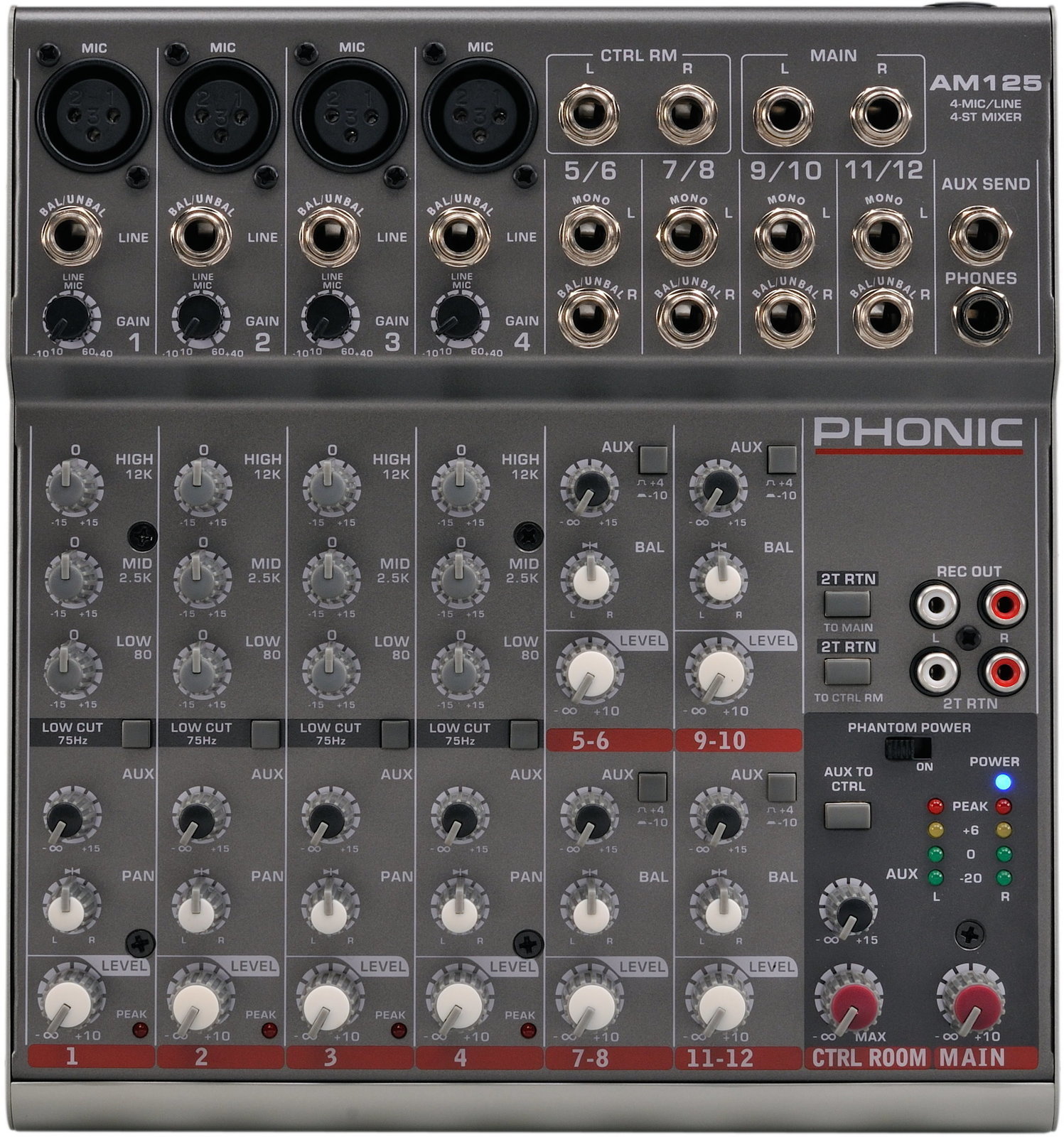 Table de mixage analogique Phonic AM 125