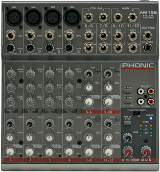 Table de mixage analogique Phonic AM 125 - 1