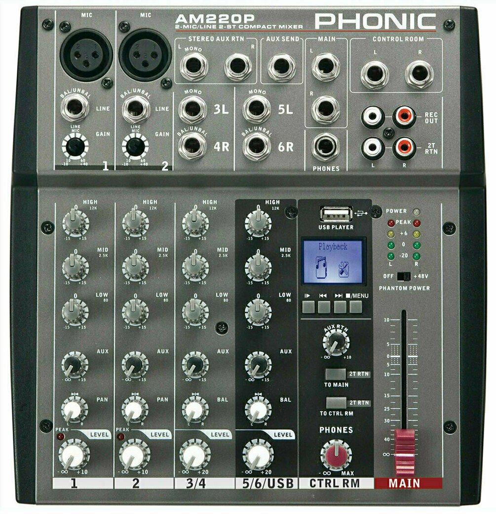 レア物Phonic AM220 アナログミキサー