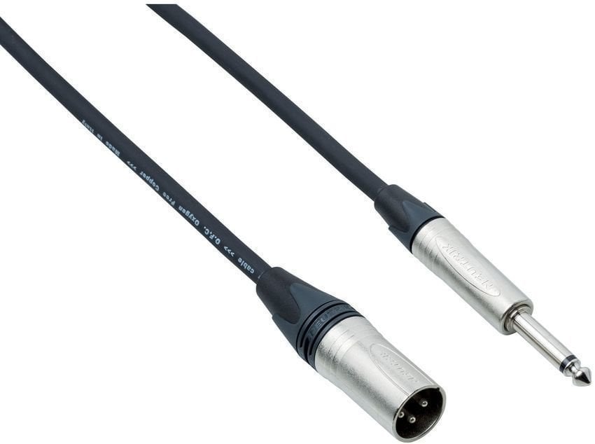 Mikrofon kábel Bespeco NCMM450 Fekete 4,5 m