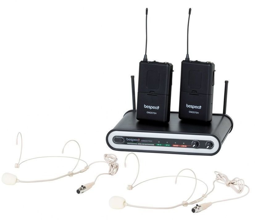 Set Microfoni Wireless ad Archetto Bespeco GM2070H