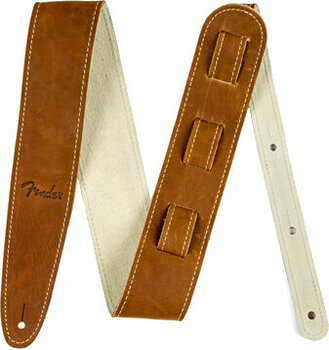 Leather guitar strap Fender Ball Glove Leather guitar strap Brown - 1