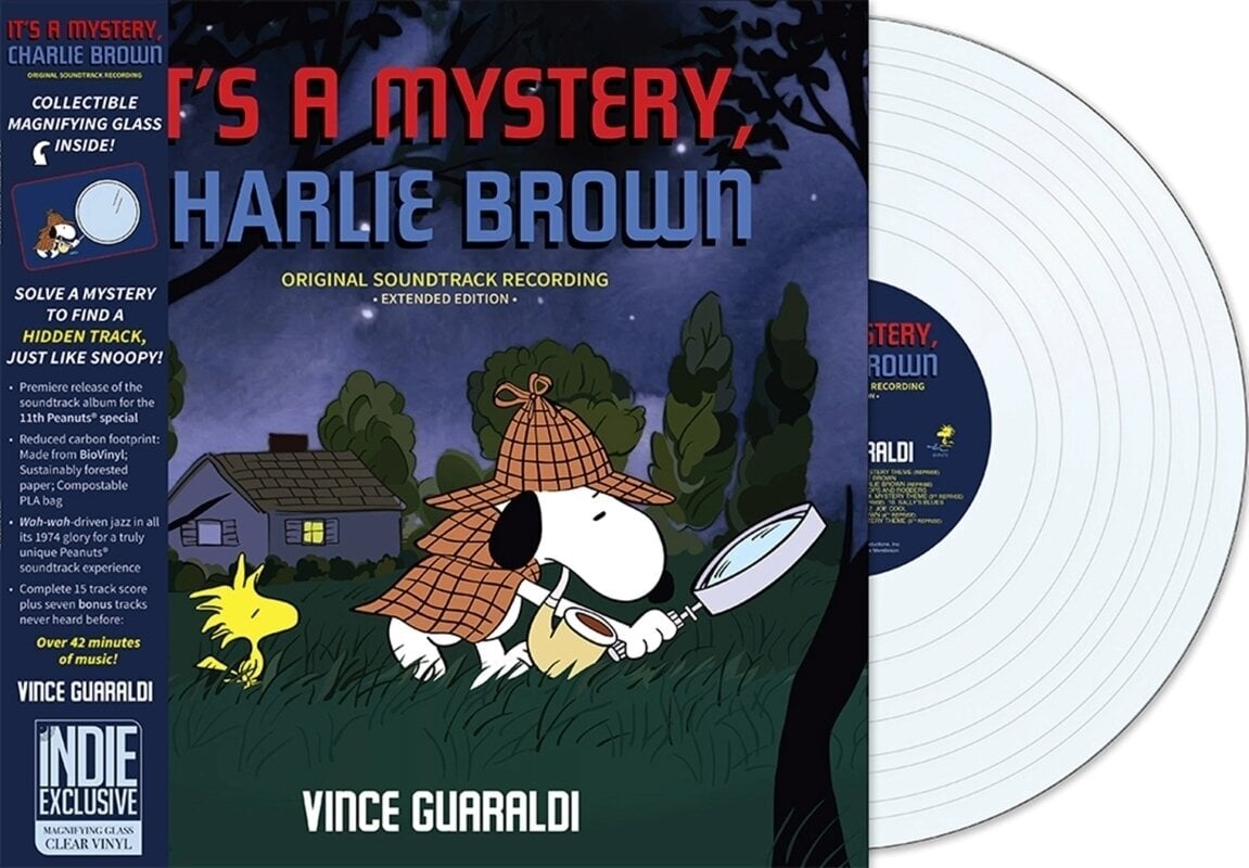 Disc de vinil Vince Guaraldi - It's A Mystery, Charlie Brown (Remastered) (Indie Exclusive) (Magnifying Glass Clear Coloured) (LP)