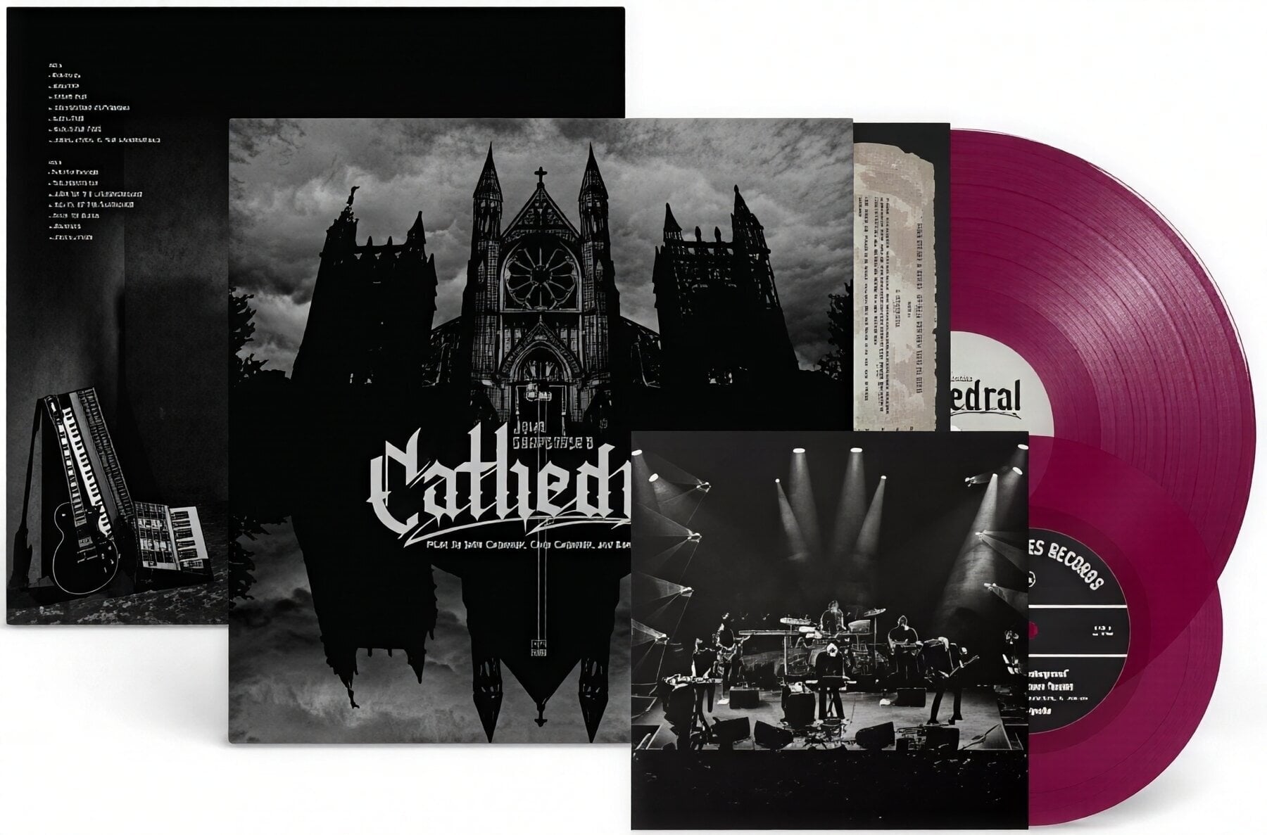 Hanglemez John Carpenter - & Cody Carpenter, Daniel Davies - Cathedral (Indie Exclusive) (Limited Edition) (Amethist Coloured) (LP + 7")