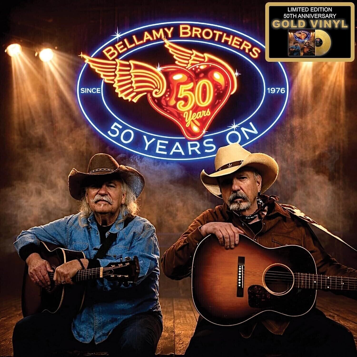 Vinüülplaat Bellamy Brothers - 50 Years On (Limited Edition) (Gold Coloured) (LP)