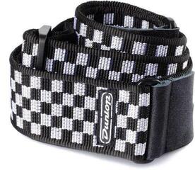 Curea de chitară Dunlop D38-31BK B&W Check Curea de chitară Black