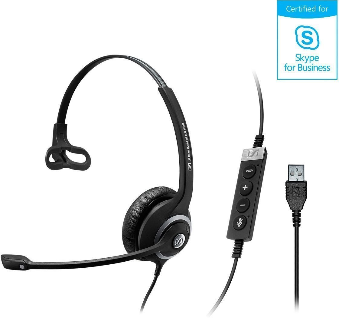 Zestawy słuchawkowe do biura Sennheiser SC 230 USB MS II Czarny
